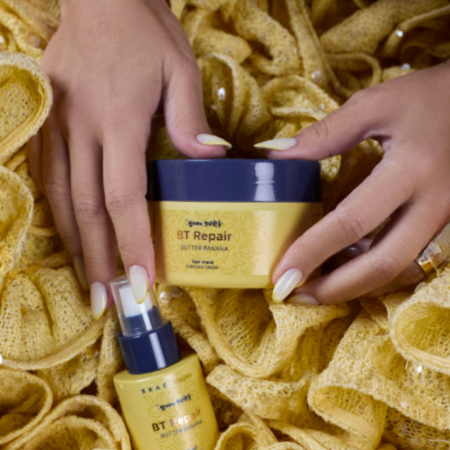 BRAÉ Stages by Bruna Tavares Repair Butter Banana Restorative Kit – Conditioning Mask + Hair Oil – Deep Repair, Frizz Control & Healthy Glow – 200 g + 60 mL premium Brazilian hair restore – Buy now at MKPBR.COM – Worldwide Shipping
