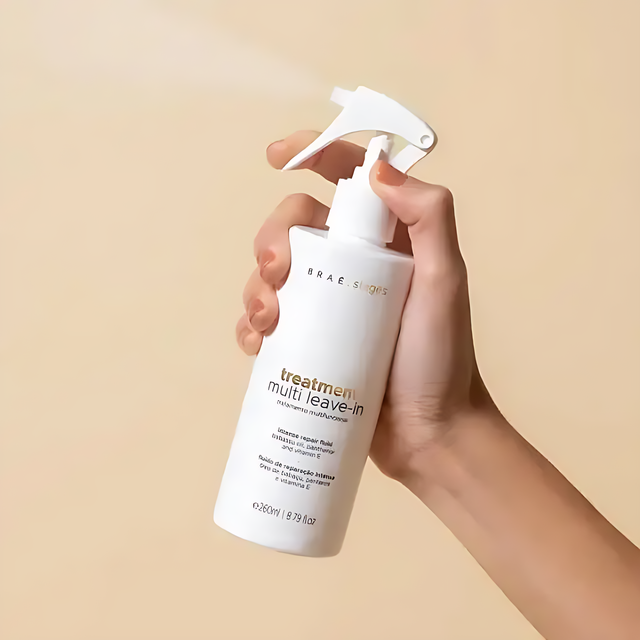 Braé Stages Leave-In Multi Condicionante (260ml) - Offers effective thermal protection and superior frizz control for aligned hair – Buy now at MKPBR.COM – Worldwide Shipping
