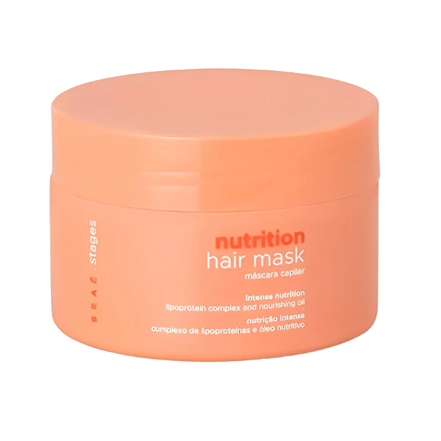 BRAÉ Stages Nutrition Hair Treatment Masks – 6.76 fl oz (200 mL) premium Brazilian haircare – Buy now at MKPBR.COM – Worldwide Shipping