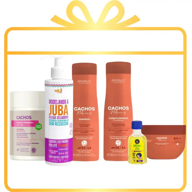 Brazilian Best Curly Hair Care Kit 6 Products with Arvensis, Ápice, Lola, Widi Care – Buy now at MKPBR.COM – Worldwide Shipping