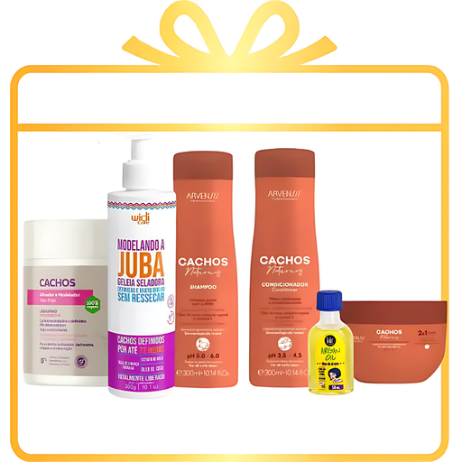 Brazilian Best Curly Hair Care Kit 6 Products with Arvensis, Ápice, Lola, Widi Care – Buy now at MKPBR.COM – Worldwide Shipping