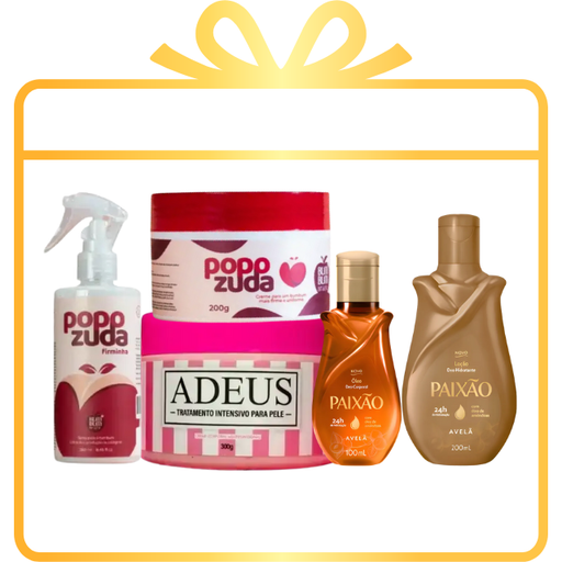 Brazilian Body Care & Weight Management Kit with Paixão, Adeus, and Popozuda Combo – Buy now at MKPBR.COM – Worldwide Shipping