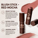 Vizzela + La's Red Mocha Cream Blush Stick – Long-Lasting & Vegan – 0.25 oz (7g) – Buy now at MKPBR.COM – Worldwide Shipping