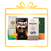 MKPBR Brazilian Coffee Gift Set with Pilão, Baggio, 3 Corações, and Orfeu – Buy now at MKPBR.COM – Worldwide Shipping