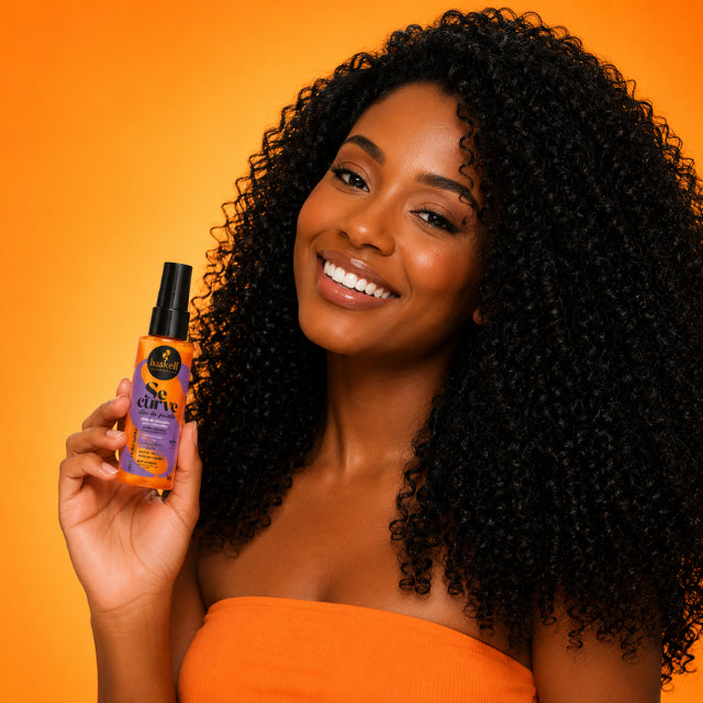 Haskell Se Curve Óleo do Poder Curl-Nourishing Oil 2.03 oz - Long-Lasting Frizz Control - Buy now at MKPBR.COM – Worldwide Shipping