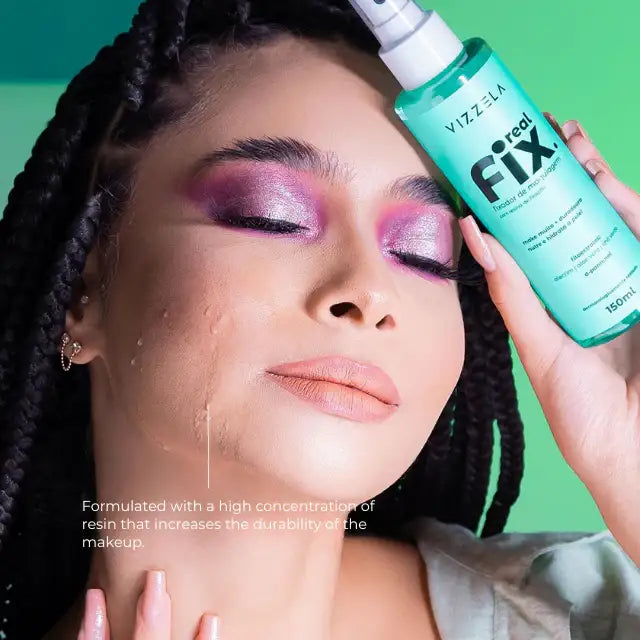 Brazilian Makeup Setting Spray – Vizzela Real Fix – 5.07 fl oz (150ml) – Buy now at MKPBR.COM – Worldwide Shipping
