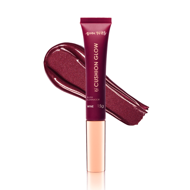 Bruna Tavares BT Cushion Glow Liquid Blush Wine Deep Radiance – Buy now at MKPBR.COM – Worldwide Shipping
