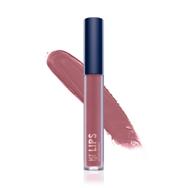 Bruna Tavares BT Lips Matte Liquid Lipstick Shade Flavia Antique Rose Pink – Buy now at MKPBR.COM – Worldwide Shipping