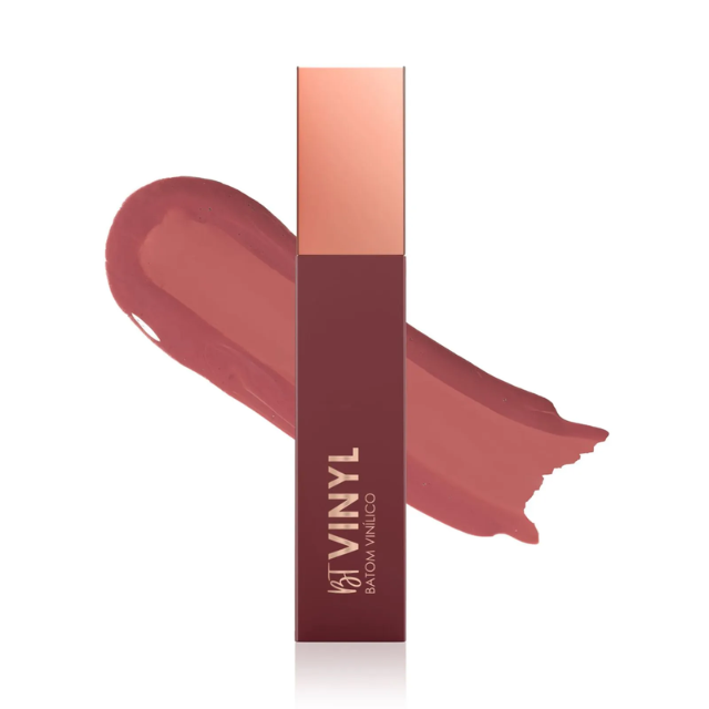 Bruna Tavares BT Vinyl Lipstick Shade Livia Dusty Rosy Brown – Buy now at MKPBR.COM – Worldwide Shipping