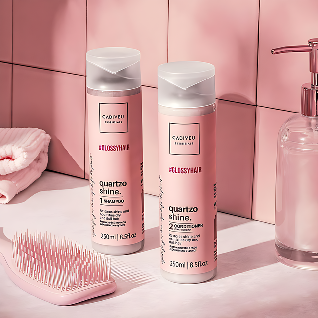 Vegan Brazilian hair care by Cadiveu Essentials Quartzo Shine – Buy now at MKPBR.COM – Worldwide Shipping