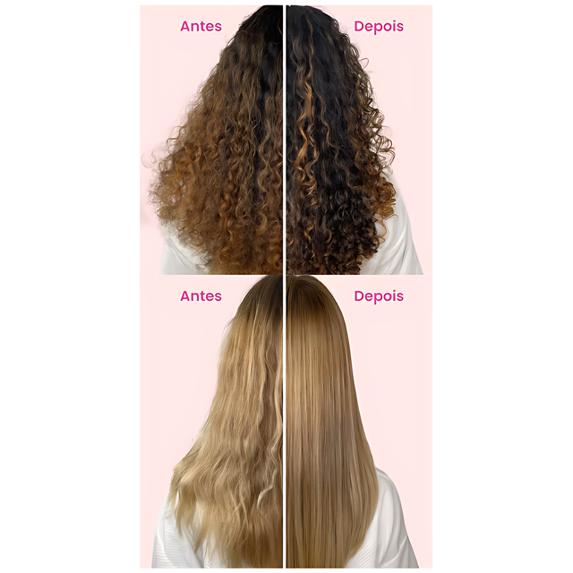 Frizz control and smoothing results with Cadiveu Quartzo Shine – Buy now at MKPBR.COM – Worldwide Shipping