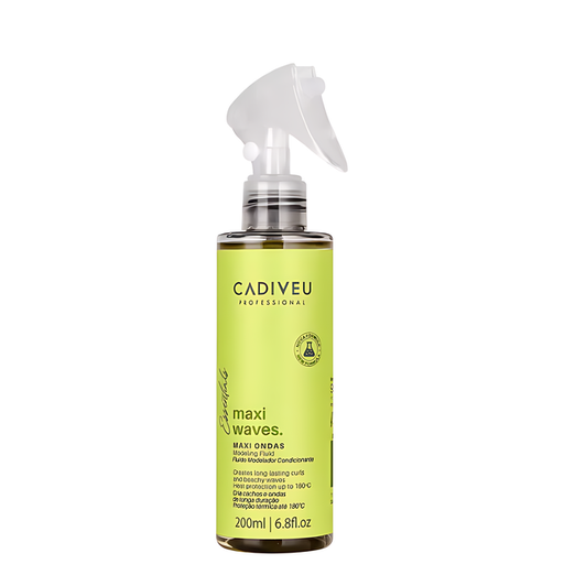 Cadiveu Professional Essentials Maxi Ondas Leave-In Wave Defining Styler with Heat Protection 6.76 oz (200 ml) front bottle view – Buy now at MKPBR.COM – Worldwide Shipping