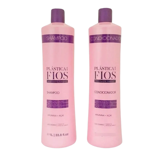 Cadiveu Professional Plástica dos Fios Shampoo & Conditioner Duo 1L front view – Buy now at MKPBR.COM – Worldwide Shipping