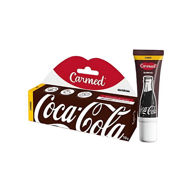 Carmed Coca-Cola Lip Balm Kit: Red, Brown, Clear– 3 x 0.35 oz (10g) – Unique Red, Brown, and Clear balms in a collectible kit – Buy now at MKPBR.COM – Worldwide Shipping