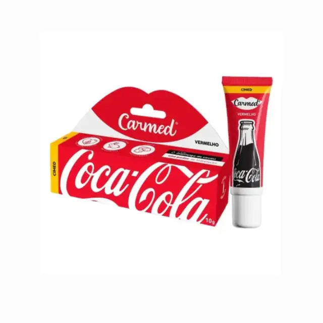 Carmed Coca-Cola Lip Balm Kit: Red, Brown, Clear– 3 x 0.35 oz (10g) – Unique Red, Brown, and Clear balms in a collectible kit – Buy now at MKPBR.COM – Worldwide Shipping