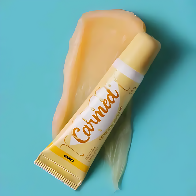 Carmed Sweet Line Lip Balm Kit: Brigadeiro Ana Castela, Leite Condensado, Doce de Leite – 3 x 0.35 oz (10g) – Experience intense hydration and playful flavors for your lips – Buy now at MKPBR.COM – Worldwide Shipping
