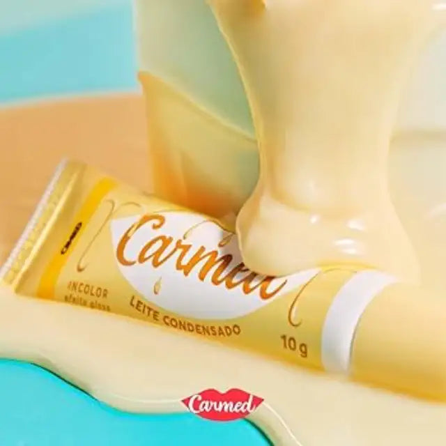 Carmed Sweet Line Lip Balm Kit: Brigadeiro Ana Castela, Leite Condensado, Doce de Leite – 3 x 0.35 oz (10g) – Collectible and high-quality lip balms by Carmed with dessert inspiration – Buy now at MKPBR.COM – Worldwide Shipping