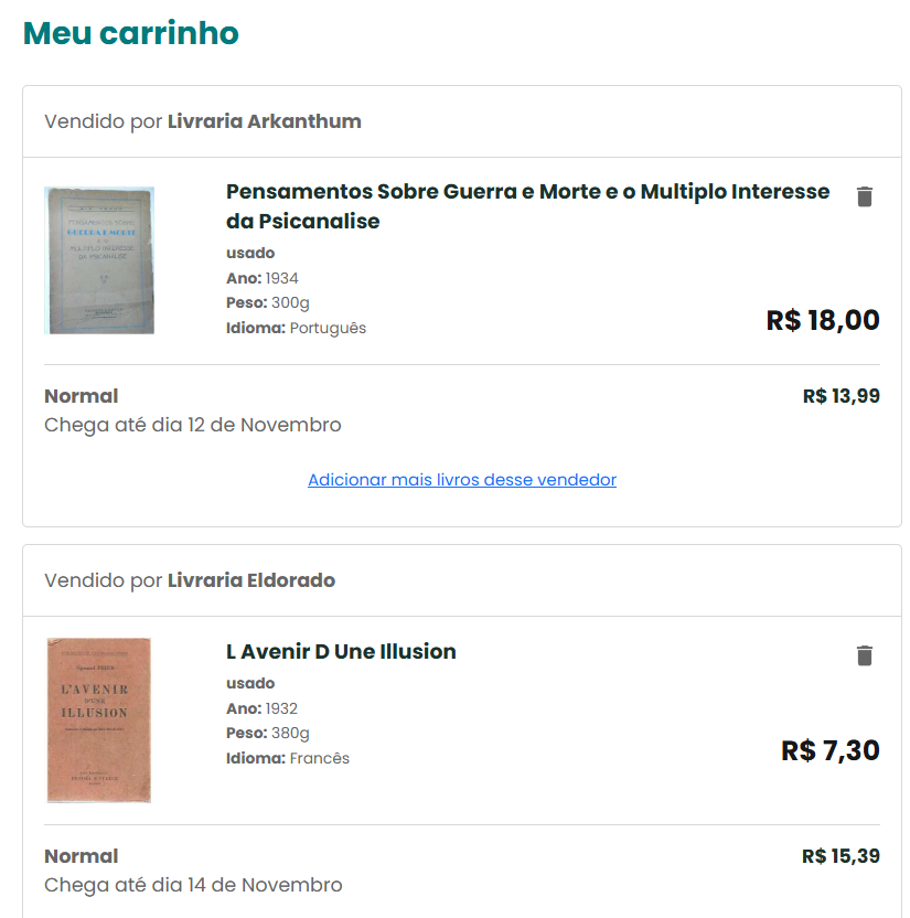 Personal Shopper | Buy from Brazil - Psychoanalysis books - 5 ITEMS (DDP)