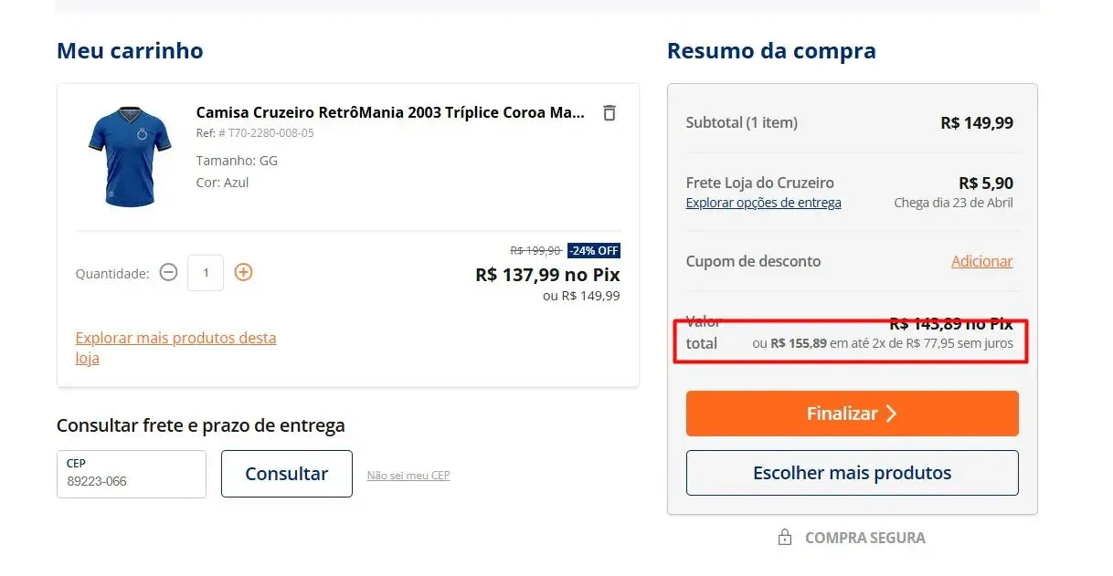 Personal Shopper | Kaufen aus Brasilien - Fußballtrikots - 5 Einheiten (DDP)