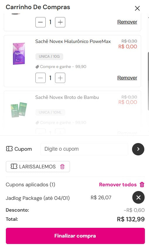 Personal Shopper | Buy from Brazil - 2 Kit Cosmetics -  (DDP)