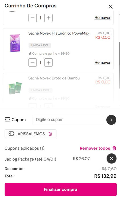 Personal Shopper | Buy from Brazil - 2 Kit Cosmetics -  (DDP)