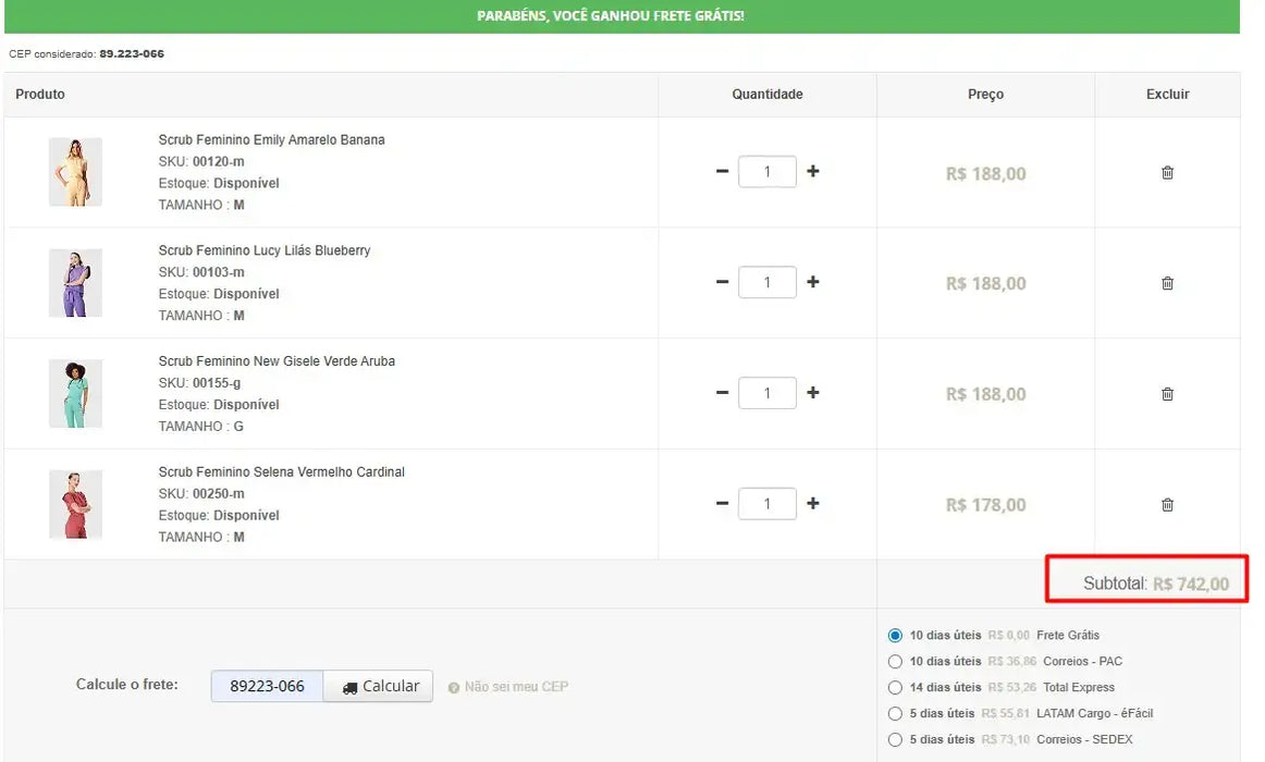 Personal Shopper | Kaufen aus Brasilien - Chirurgische Uniformen - 6 Sets (DDP)