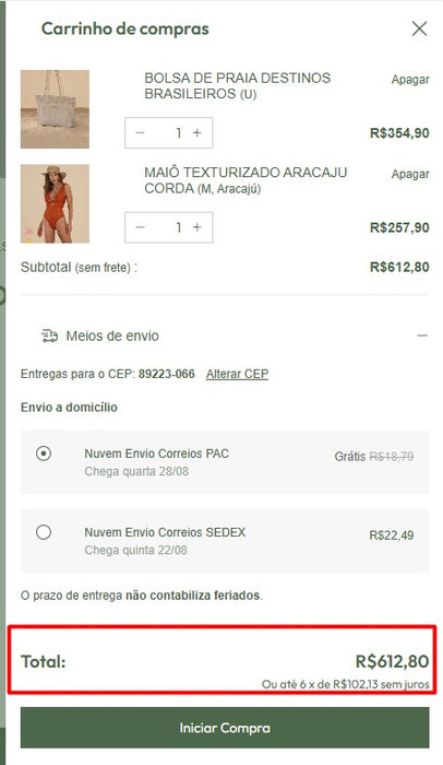 Comprador pessoal | Compre do Brasil -Roupas masculinas (OSKLEN) - 11 unidades (DDP)