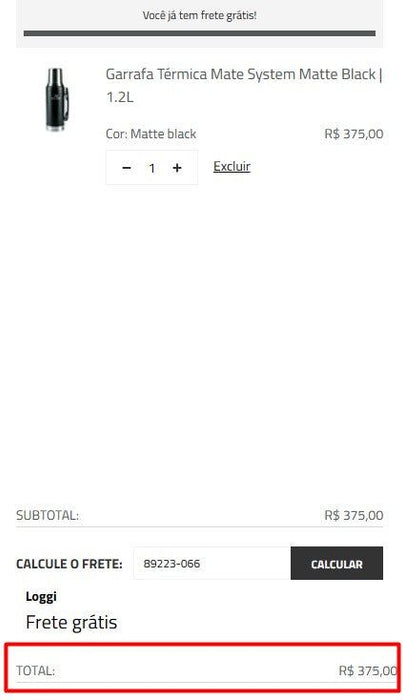 Personal Shopper | Buy from Brazil - GARRAFA TÉRMICA MATE SYSTEM | 1.2L - 1 items (DDP)