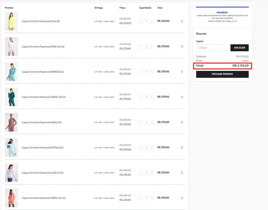 Personal Shopper | Buy from Brazil  - Track&field Clothes - 8 units (DDP)