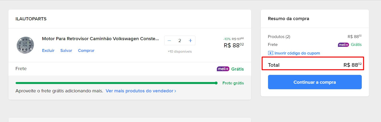 المتسوق الشخصي | الشراء من البرازيل - البيع المسبق لـ LUGIA (ESTAMPA COSTAS) - عنصر واحد - DDP
