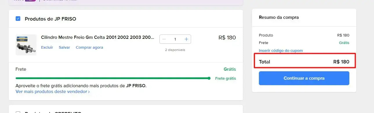 Personal Shopper | Buy from Brazil  - Cilindro Mestre Freio Gm Celta 2001 2002 2003 2004 2005 - 1 items (DDP)