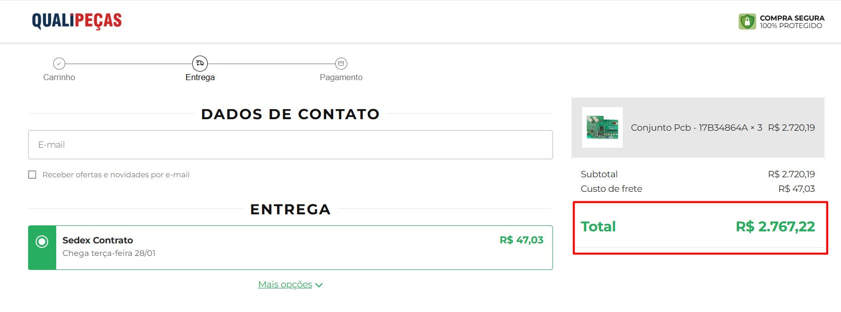 Personal Shopper | Buy from Brazil -  Placa Eletrônica Condensadora Hitachi 17B34864A - 3 items-  DDP