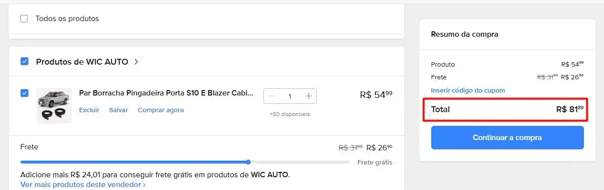 Personal Shopper | Buy from Brazil -  Par Borracha Pingadeira Porta S10 E Blazer Cabine Dupla- 1 par (DDP)