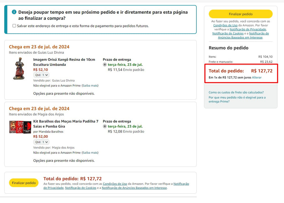 Comprador personal | Comprar en Brasil - Artículos Religiosos - 2 artículos - DDP