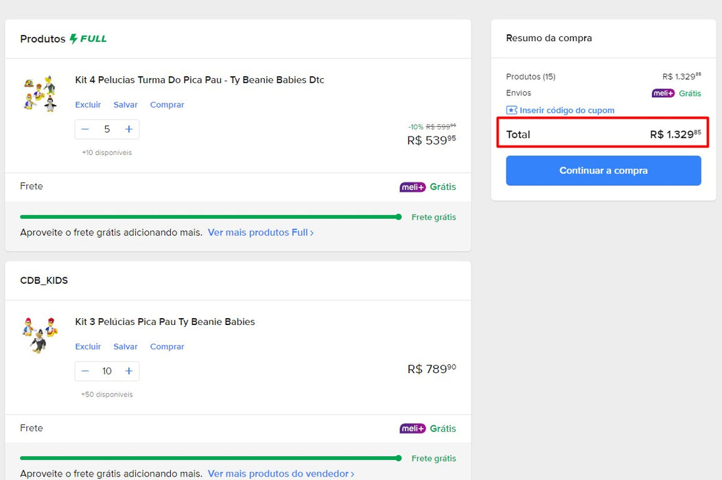 Persönlicher Einkäufer | Kaufen Sie aus Brasilien – Kit Pelucias Turma Do Pica Pau – Ty Beanie Babies Dtc – 15 Kits (DDP)
