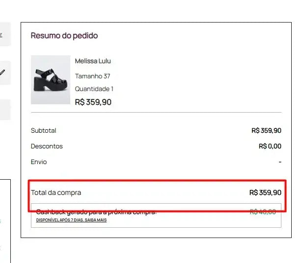 Personal Shopper | Buy from Brazil -Melissa Lulu - 1 pair 37BR - (DDP)