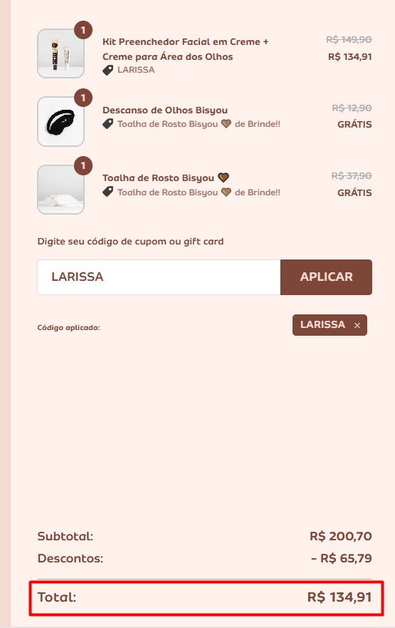 Personal Shopper | Buy from Brazil - 2 Kit Cosmetics -  (DDP)