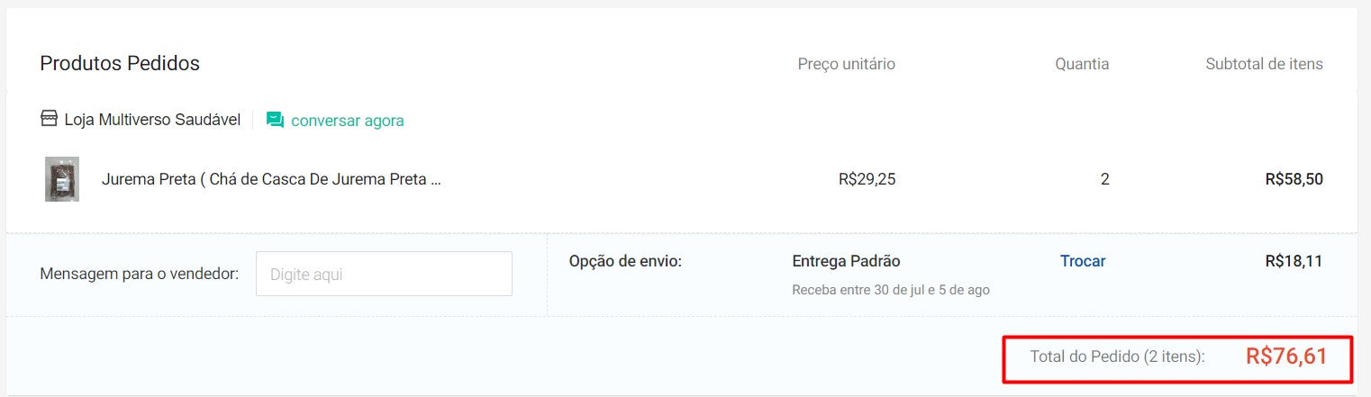 Personal Shopper | Buy from Brazil - Chá de Casca De Jurema Preta  - 2 kg -  DDP