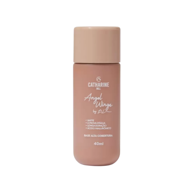 Catharine Hill Angel Wings High Coverage Foundation by Pri Lessa – Waterproof & Hydrating 1.35 fl oz (40ml) – Shade A5 with yellow/orange undertone – Buy now at MKPBR.COM – Worldwide Shipping