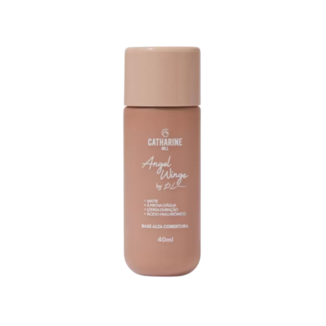 Catharine Hill Angel Wings High Coverage Foundation by Pri Lessa – Waterproof & Hydrating 1.35 fl oz (40ml) – Shade A7 with yellow/orange undertone – Buy now at MKPBR.COM – Worldwide Shipping
