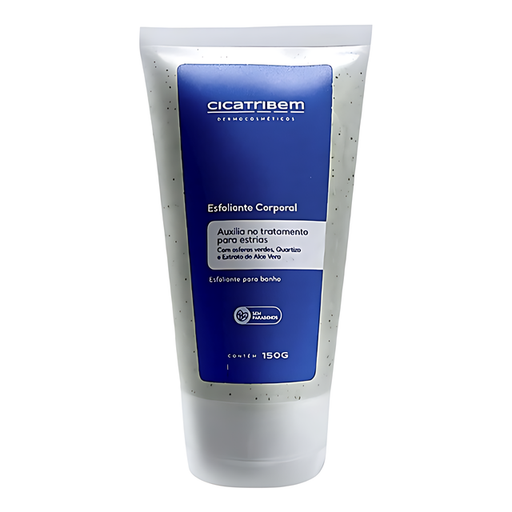Cicatribem Brazilian Quartz Body Scrub Smoothing Exfoliant front view – Buy now at MKPBR.COM – Worldwide Shipping