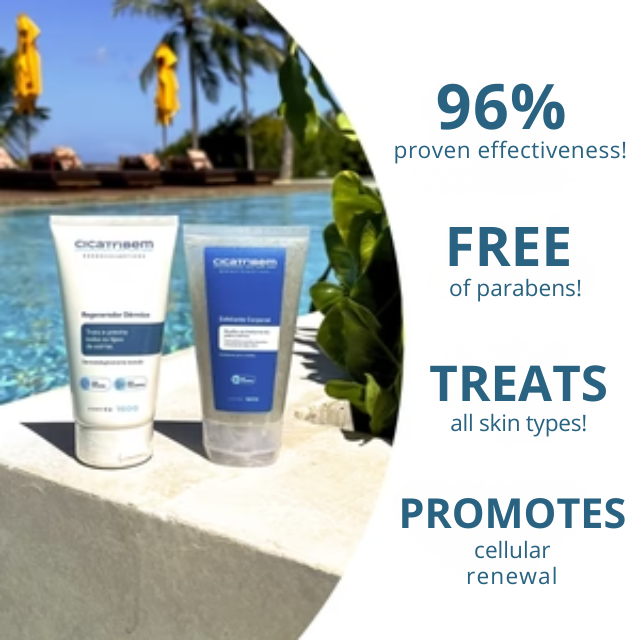Cicatribem Brazilian skincare duo for stretch marks and exfoliation – Buy now at MKPBR.COM – Worldwide Shipping