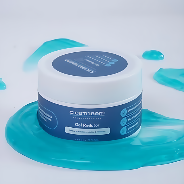 Cicatribem firming gel packaging photo with Brazilian dermo‑cosmetic branding – Buy now at MKPBR.COM – Worldwide Shipping