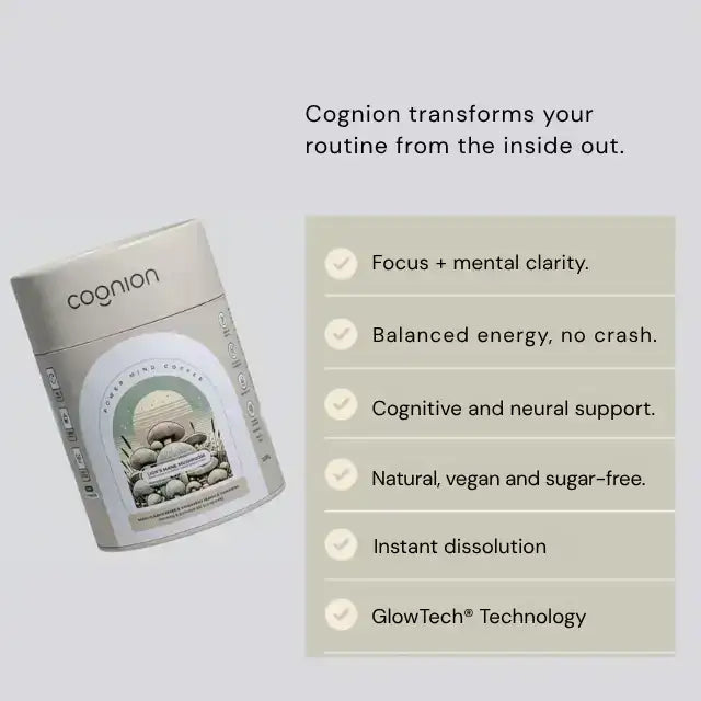 Cognion Lion's Mane Coffee for Enhanced Focus & Mental Clarity - 10.58 oz (300g) - Brain Health & Clarity – Buy now at MKPBR.COM – Worldwide Shipping
