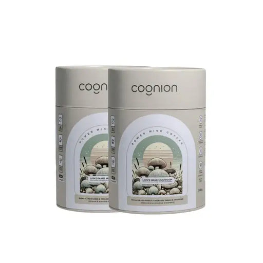 Cognion Duo Pack Lion's Mane Coffee - 60 Servings for Sustained Focus & Mental Clarity – Buy now at MKPBR.COM – Worldwide Shipping