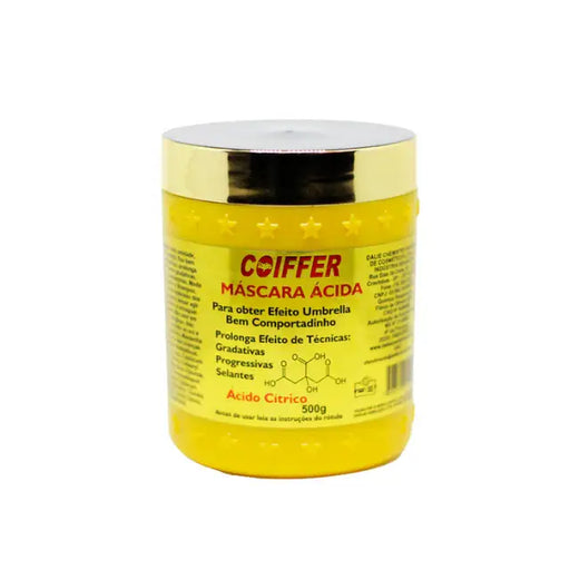 Coiffer Acidifying Hair Mask, 500g, for long-lasting straightness and pH balance after chemical treatments – Buy now at MKPBR.COM – Worldwide Shipping.
