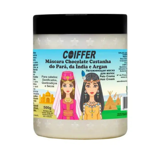 Coiffer Chocolate, Brazil Nut & Argan Hair Mask, 500g, for intense hydration and nourishment – Buy now at MKPBR.COM – Worldwide Shipping.