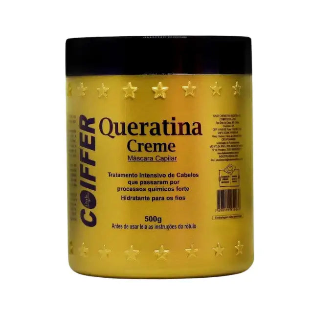  Coiffer Keratin Cream Mask, 500g, for intensive hair reconstruction and mass replacement of damaged hair – Buy now at MKPBR.COM – Worldwide Shipping.