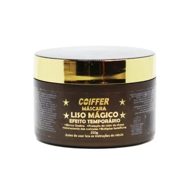 Coiffer Liso Mágico Hair Mask, 250g, for perfect, lasting straightness and a frizz-free finish – Buy now at MKPBR.COM – Worldwide Shipping.