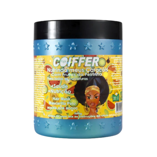 Coiffer Mascara Nutruindo Meus Caracois Com Frutas Da Feirinha 500g for deep nourishment and scalp health – Buy now at MKPBR.COM – Worldwide Shipping